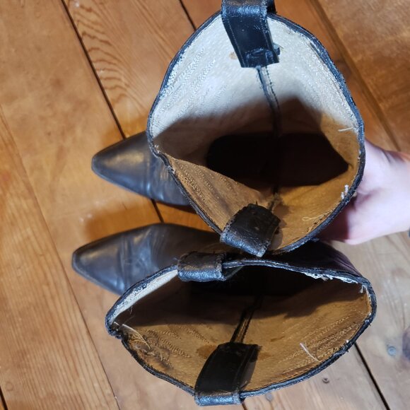 Black Cowboy Boots - Picture 4 of 5